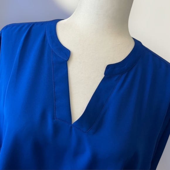 NWOT Land's End Royal Blue Blouse Sz 18W - Picture 2 of 7